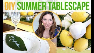  Using FRESH FLOWERS for SUMMER DINING room table ️ How to set a table for dinner party