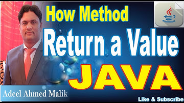 how method return value in java in urdu hindi for beginners