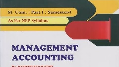 L - 2 M.Com Sem 1 Management Accounting ch.no. 3 Budget and Budgetary Control ( Cash Budget)