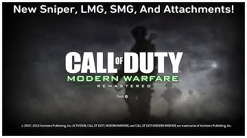 DMR25, Mac-10, PKM, & 9 New Attachments Leaked! - (Modern Warfare Remastered)