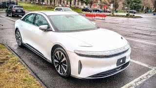 Extremely Rare 2023 Lucid Air ALL Electric 1,234HP Ext Stellar White/Black Int Tour 4/11/24