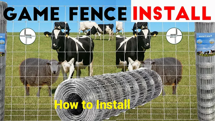 🔨 Installing a Game Fence: The Ultimate Guide for Beginners | How to Install a diamond mesh fence🌳
