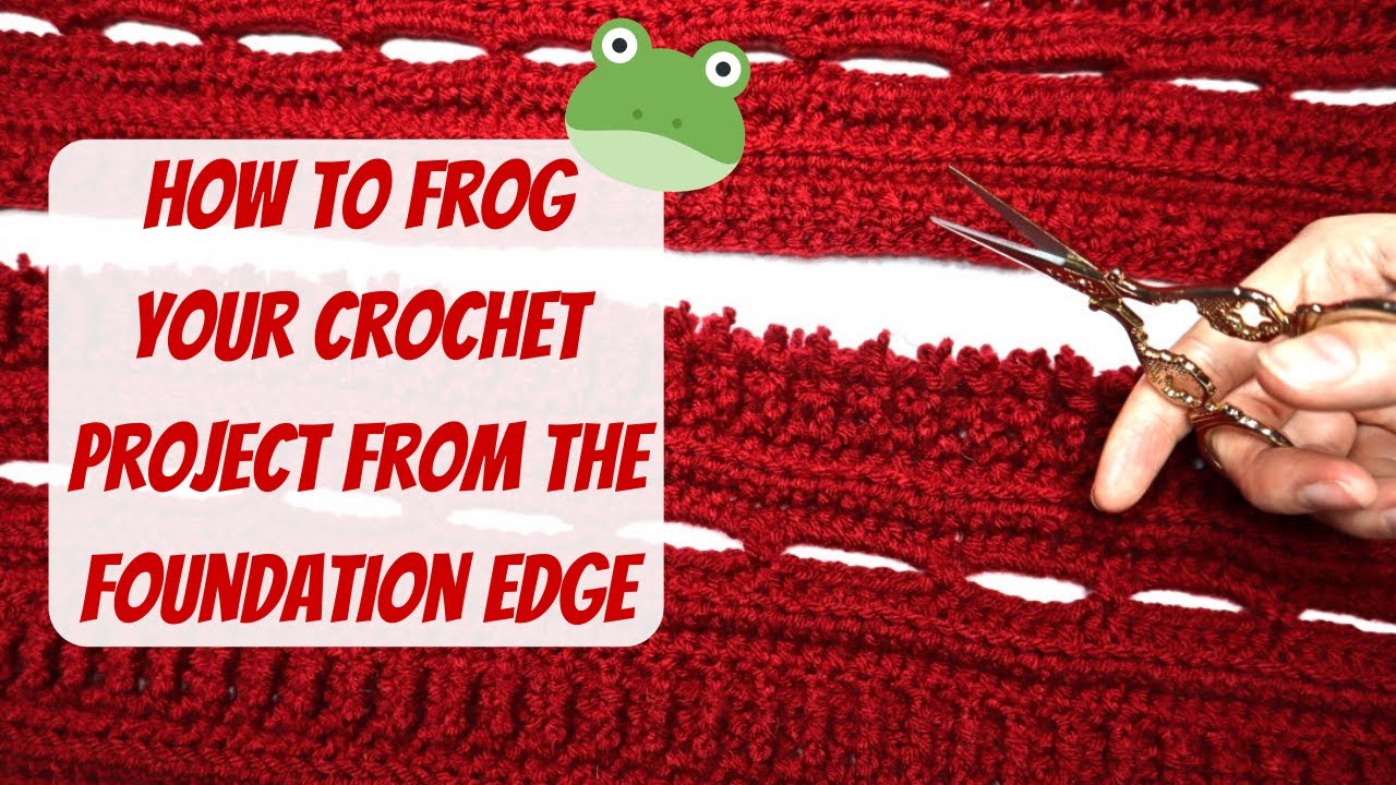 How To Fix Your Crochet Project From The Foundation/ Cast On Edge Without Unravelling Your Project!