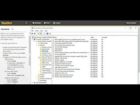 Lab 6 1 9 Create a Starter GPO | TestOut