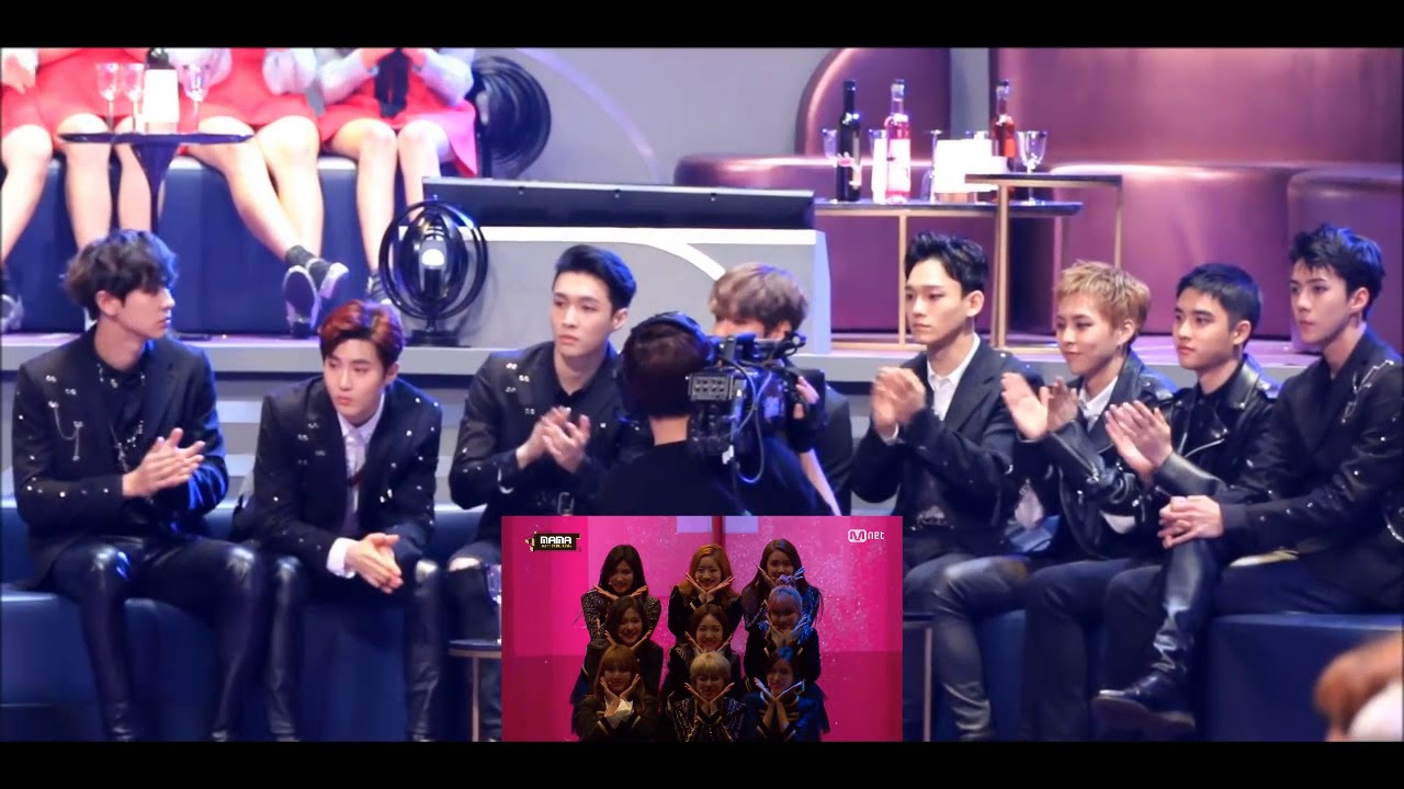 Exo Reaction To Twice Cheer Up Tt In Mama 16 Youtube