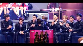 EXO Reaction to TWICE - CHEER UP + TT in MAMA 2016