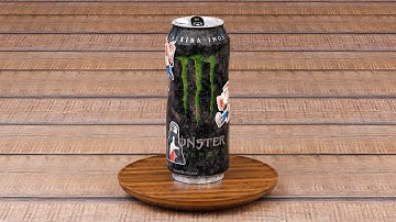 Soda Can "Monster Energy" (3D Product Animation | 3D Motion Design | Blender)