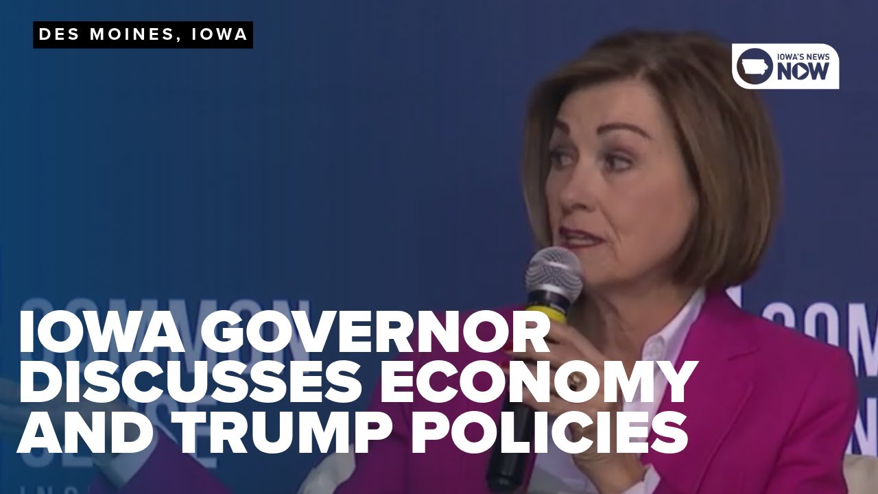 Iowa Governor Reynolds talks economy, Trump policies at summit