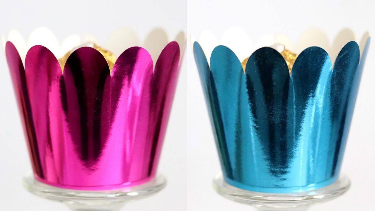 50100pcs shining big foil Cupcake paper Holders wedding decorations Wrapper Wraps cake box