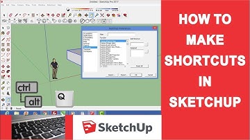 how to make custom keyboard shortcuts in Sketchup for any command in hindi