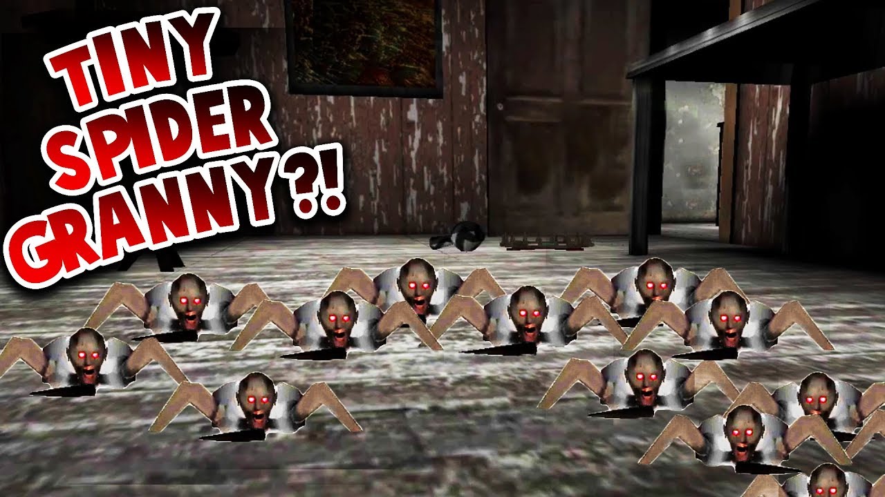 New Tiny Spider Granny Is Terrifying Granny Gameplay New Apk Mod Youtube - kindly keyin roblox granny new spider update