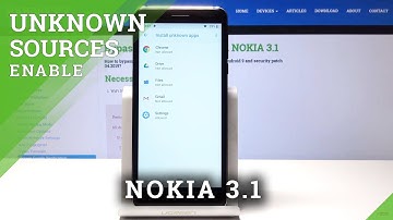 How to Allow App Installation in NOKIA 3.1 - Enable Unknown Source