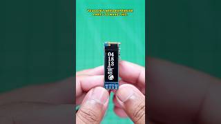 tiny desk internet clock with temperature and humidity display | ESP01 #shorts #iot #technology