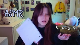 ASMR | mean tutor that HATES her job helps you with math homework