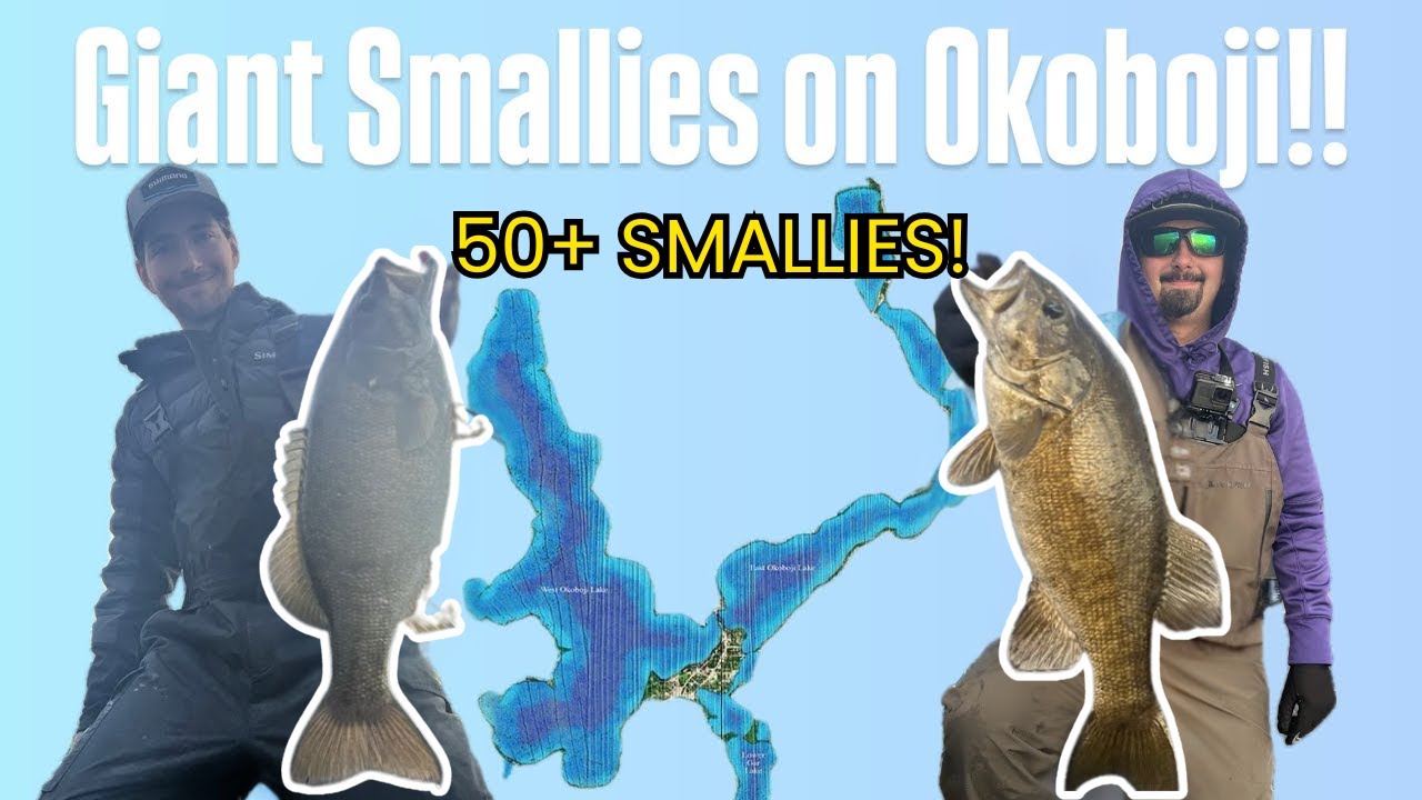 Smallmouth Bass Fishing on Lake Okoboji!! (Almost 6lber!)