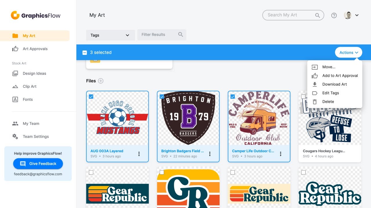 GraphicFlow Tags & Tag Manager Feature