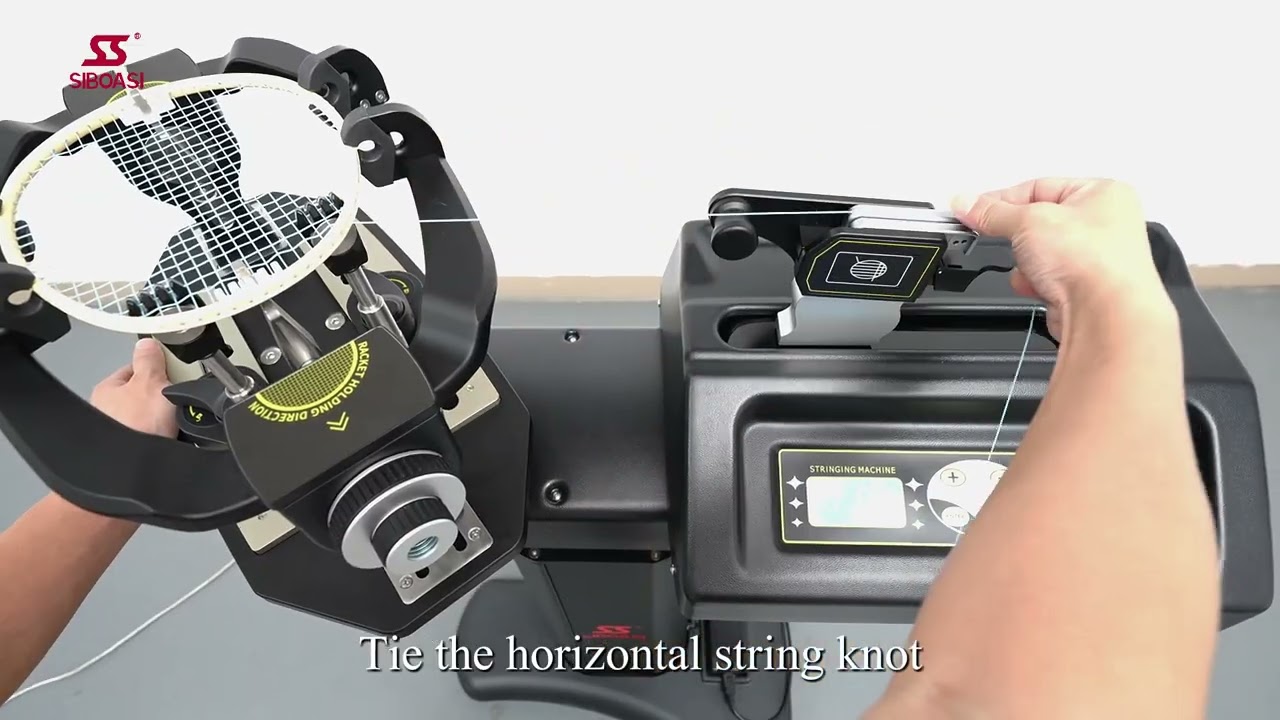 How to string your racket with the stringing machine?