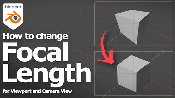 Blender change focal length for viewport and camera view