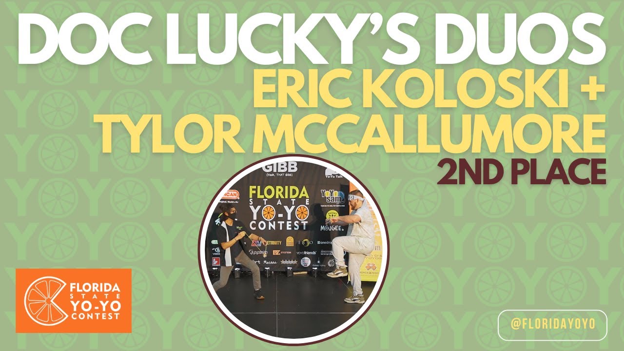 Eric Koloski + Tylor McCallumore – 2nd Place – Doc Lucky’s Duos – 2025 Florida State Yo-Yo Contest