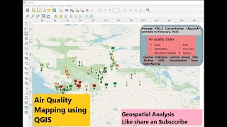 Air Quality Mapping using QGIS point PM2.5 value screenshot 4