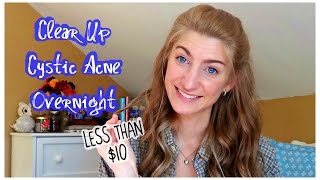 CLEAR CYSTIC ACNE OVERNIGHT