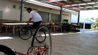 Frank Liew Track Bike backwards barspin