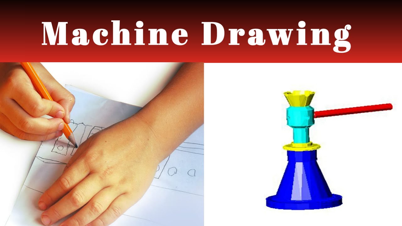 Machine drawing in tamil |Introduction|Basics of machine drawing - YouTube