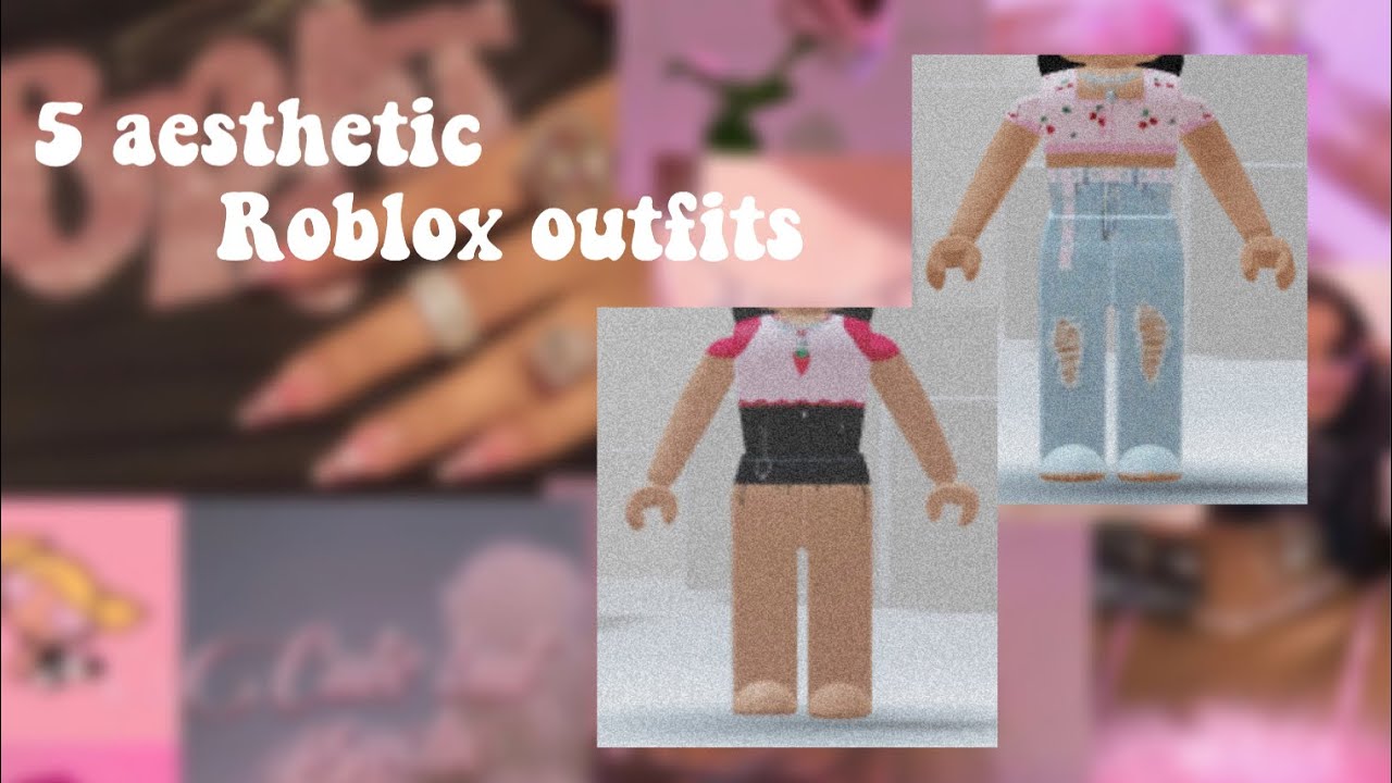 5 aesthetic roblox outfits 🍒 - YouTube