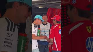 F1 Driver chilling & yapping together in Drivers Parade in Hungary