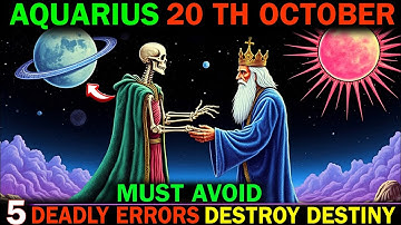 AQUARIUS ♒ October 20, 2025 – Your Life Is About To Change Forever! Avoid These 5 Deadly Errors!⚠️