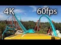 Kumba front seat on-ride 4K POV @60fps Busch Gardens Tampa