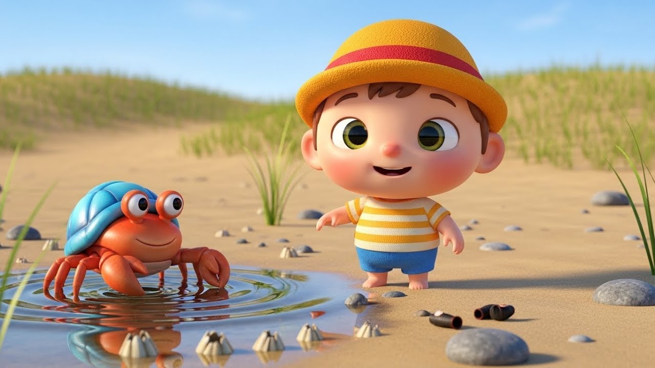 Baby Crab Dances Sideways | Fun Crab Action Song for Kids | Nursery Rhyme