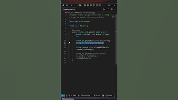 Simple Methods to Reverse Strings Using Java. #java #shorts
