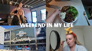 weekend in my life: getting a hair cut, updated make up routine, going to the see the Odyssey!
