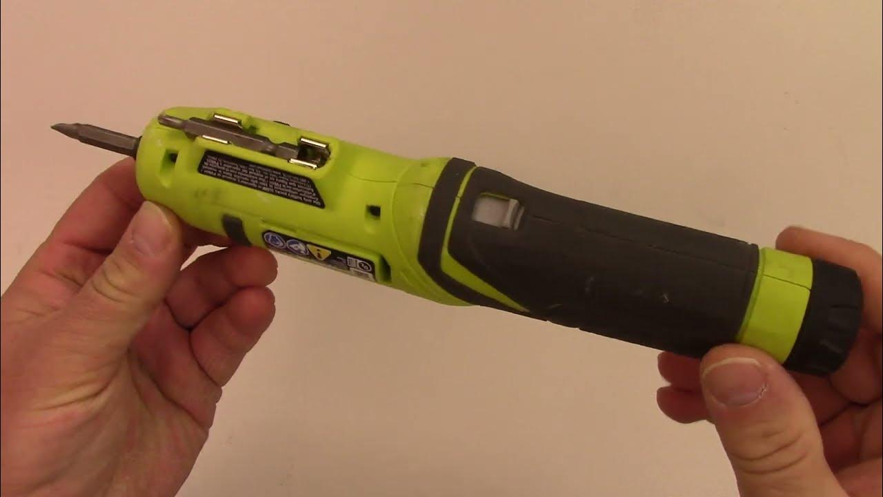 Ryobi FVD50 4V Cordless Screwdriver Home Depot USB rechargeable battery