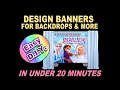 How To Easily Create Large Banners For Backdrops