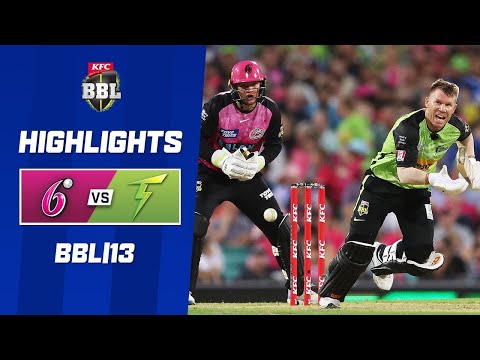 Sydney sixers v sydney thunder | bbl|13