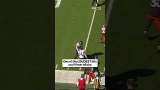 One of the loudest hits you'll hear all day 🔈 #football #NFL #ravens #browns