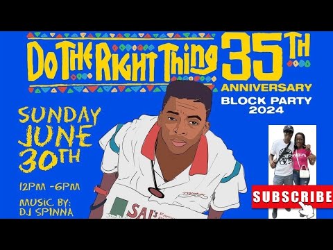 Spike Lee Do The Right Thing 35TH Anniversary Block Party! #spikelee #brooklyn