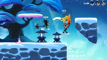 Brawlhalla Brynn Axe Cross Blasters Team Combo