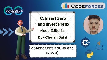 C. Insert Zero and Invert Prefix | Codeforces Round 876 (Div. 2) | Codeforces | DCC NIT-A