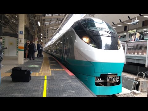 E657系フレッシュひたち緑色東京駅発車