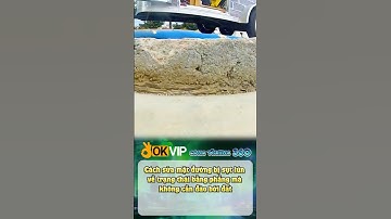 Độc lạ cách sửa mặt đường bị sụt lún về trạng thái bằng phẳng #okvip #congtrinh #xaydung #short
