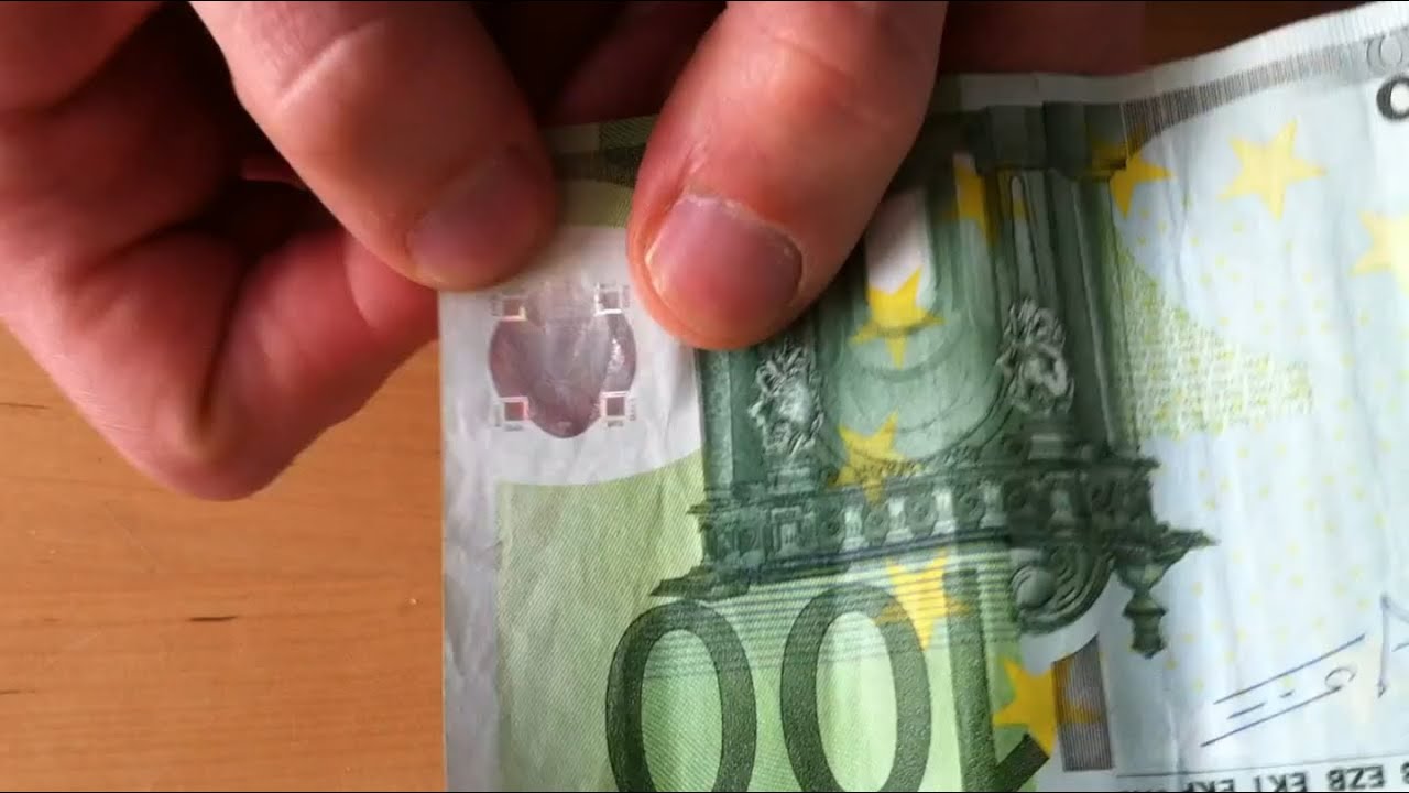 Falschgeld erkennen (100 Euro, 20 Euro, 10 Euro, 5 Euro ...