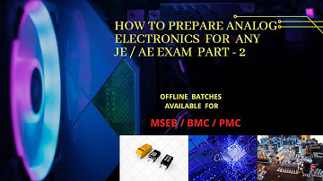 HOW TO PREPARE ANALOG ELECTRONICS  FOR MSEB AE | JE | METRO |BMC