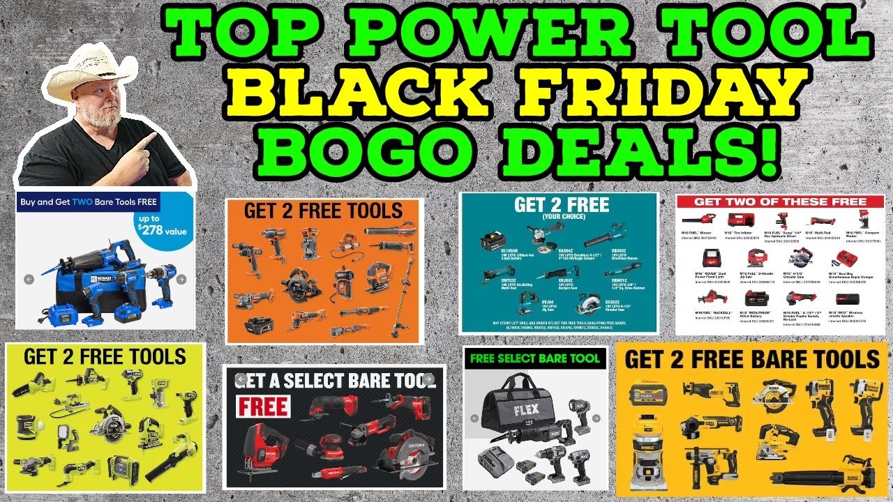 Top Black Friday Power Tool BOGO Deals! YouTube