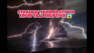 TAAL VOLCANO | kakaibang kidlat mula sa taal | strange thunderstorm from taal 