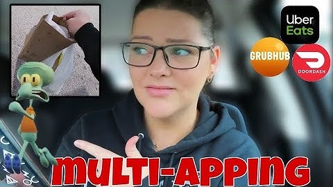 😳Multi-apping! DoorDash ,UberEats & Grubhub ride along