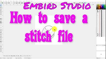 EMBIRD STUDIO: How to convert EOF to a machine embroidery stitch file