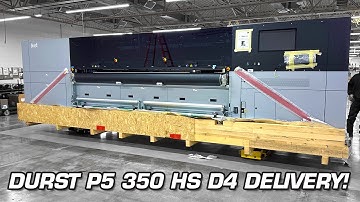 Watch Our Durst P5 350 HS D4 Arrive and Unbox!